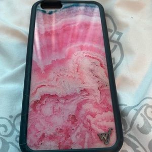 Wild flower pink marble iPhone 8 case super cute